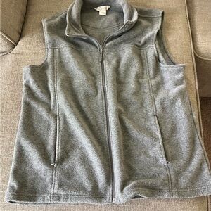 Natural Reflections Heather Gray Fleece Vest size XL in NWOT